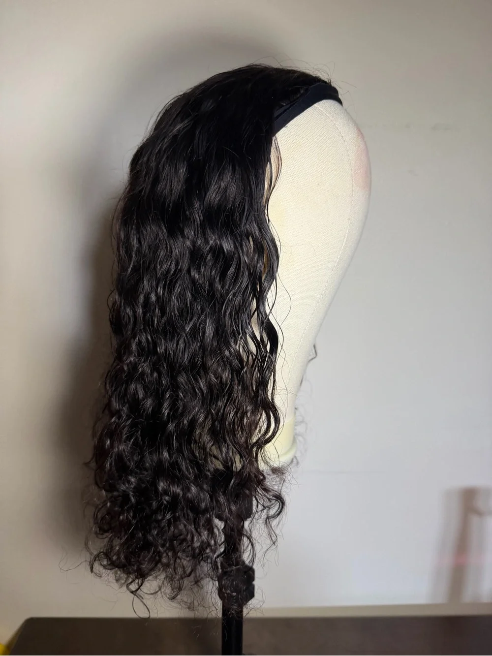 Custom 20” Human Hair Half Wig – Ready to Wear